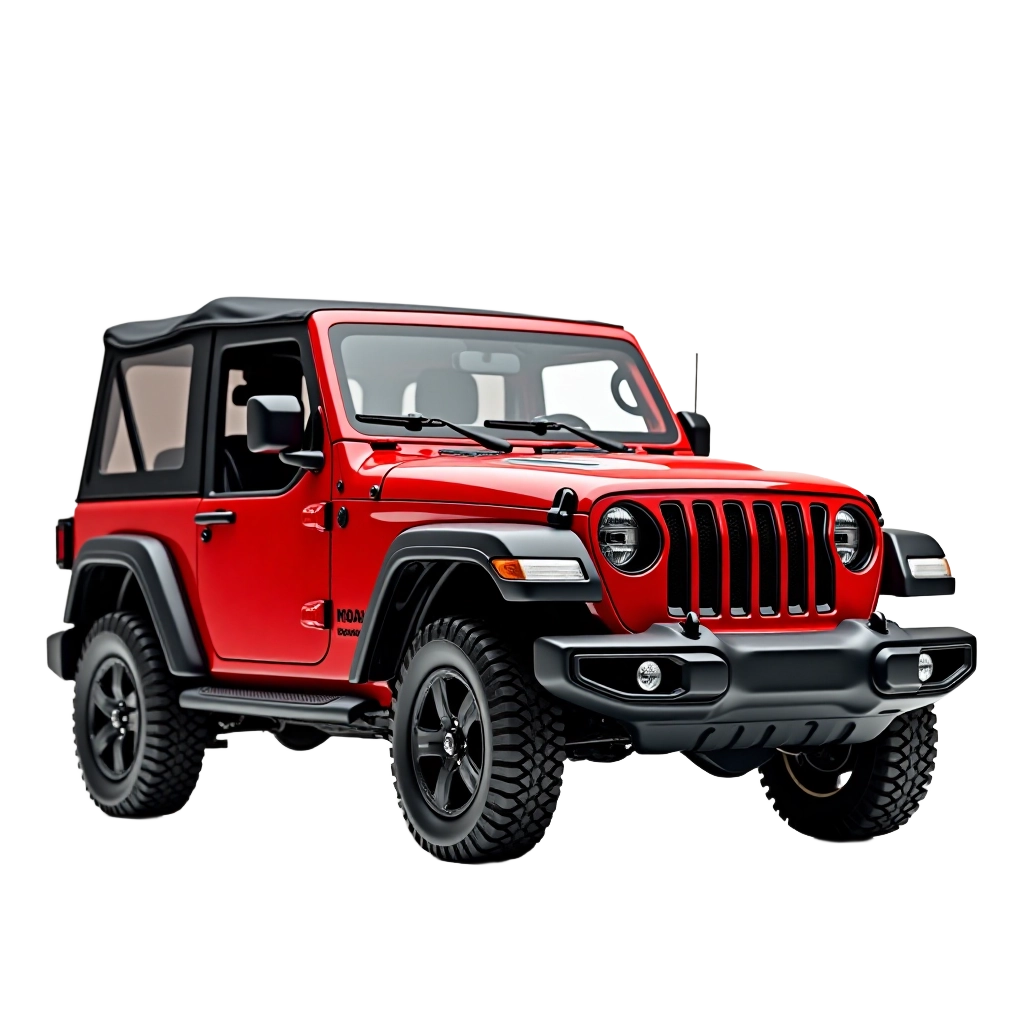 Red Jeep Wrangler